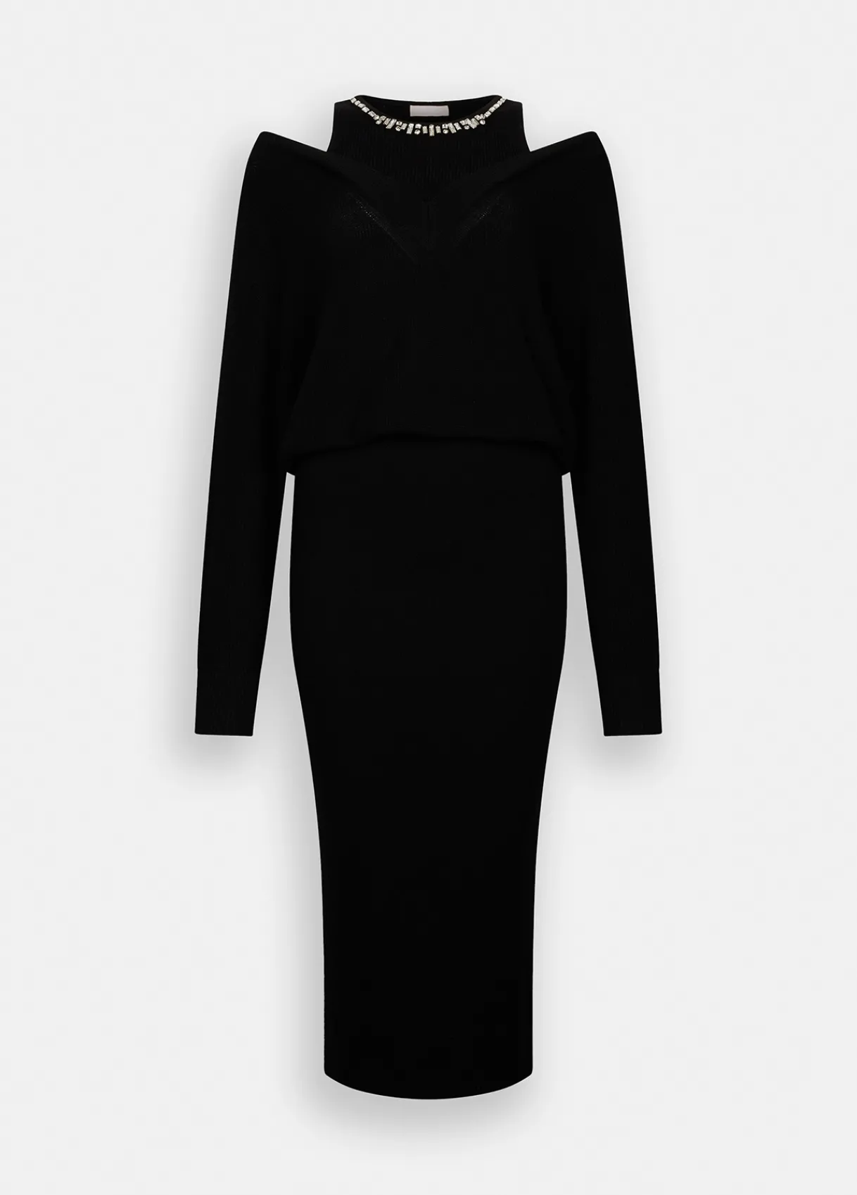 Liu Jo Robe en maille avec broderies bijoux|Femme Robes