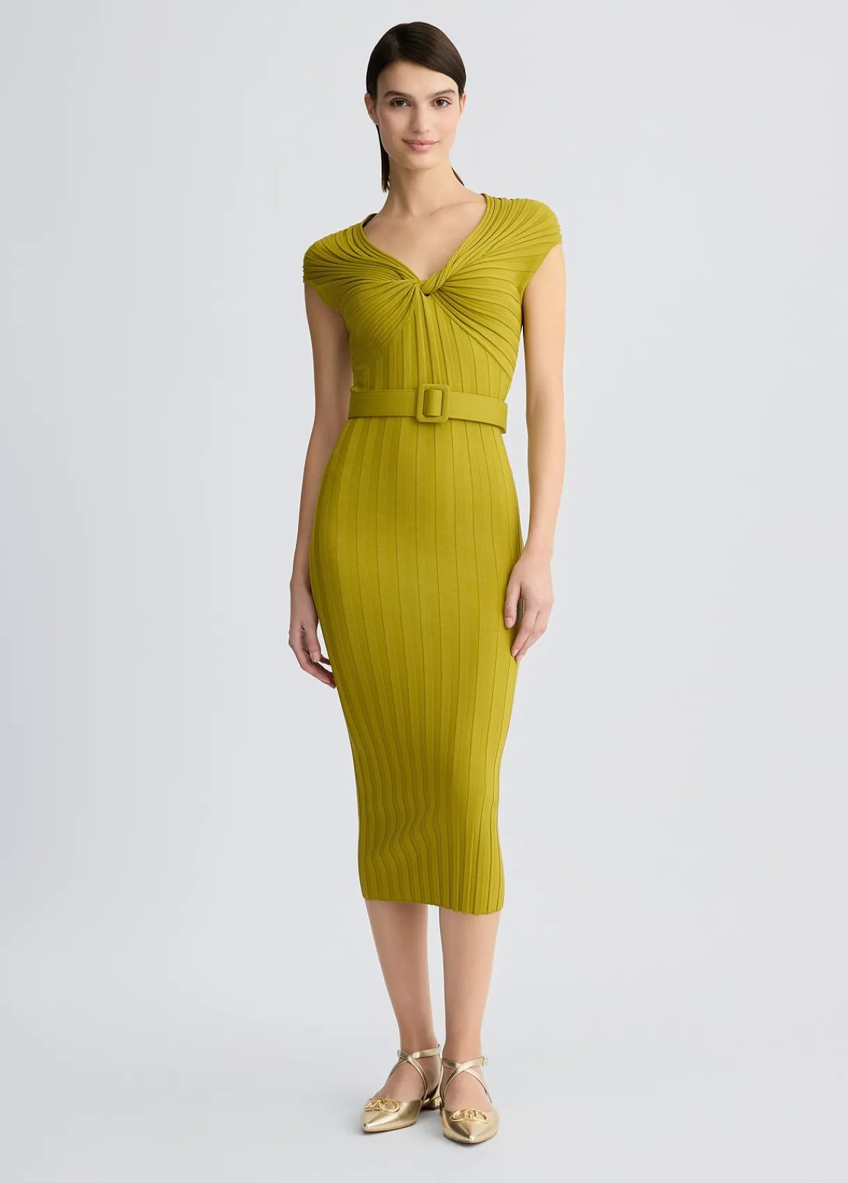 Liu Jo Robe en maille avec ceinture|Femme Mailles|Robes
