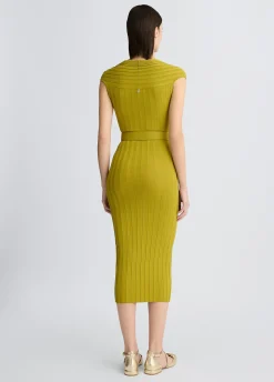 Liu Jo Robe en maille avec ceinture|Femme Mailles|Robes