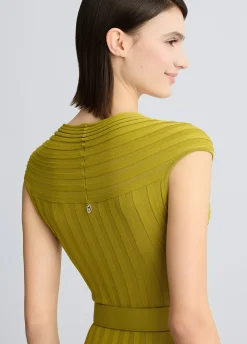 Liu Jo Robe en maille avec ceinture|Femme Mailles|Robes