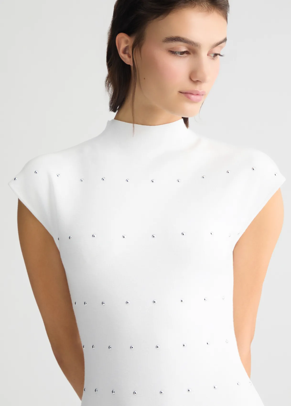 Liu Jo Robe en maille avec clous|Femme Mailles|Robes