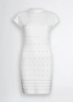 Liu Jo Robe en maille avec clous|Femme Mailles|Robes