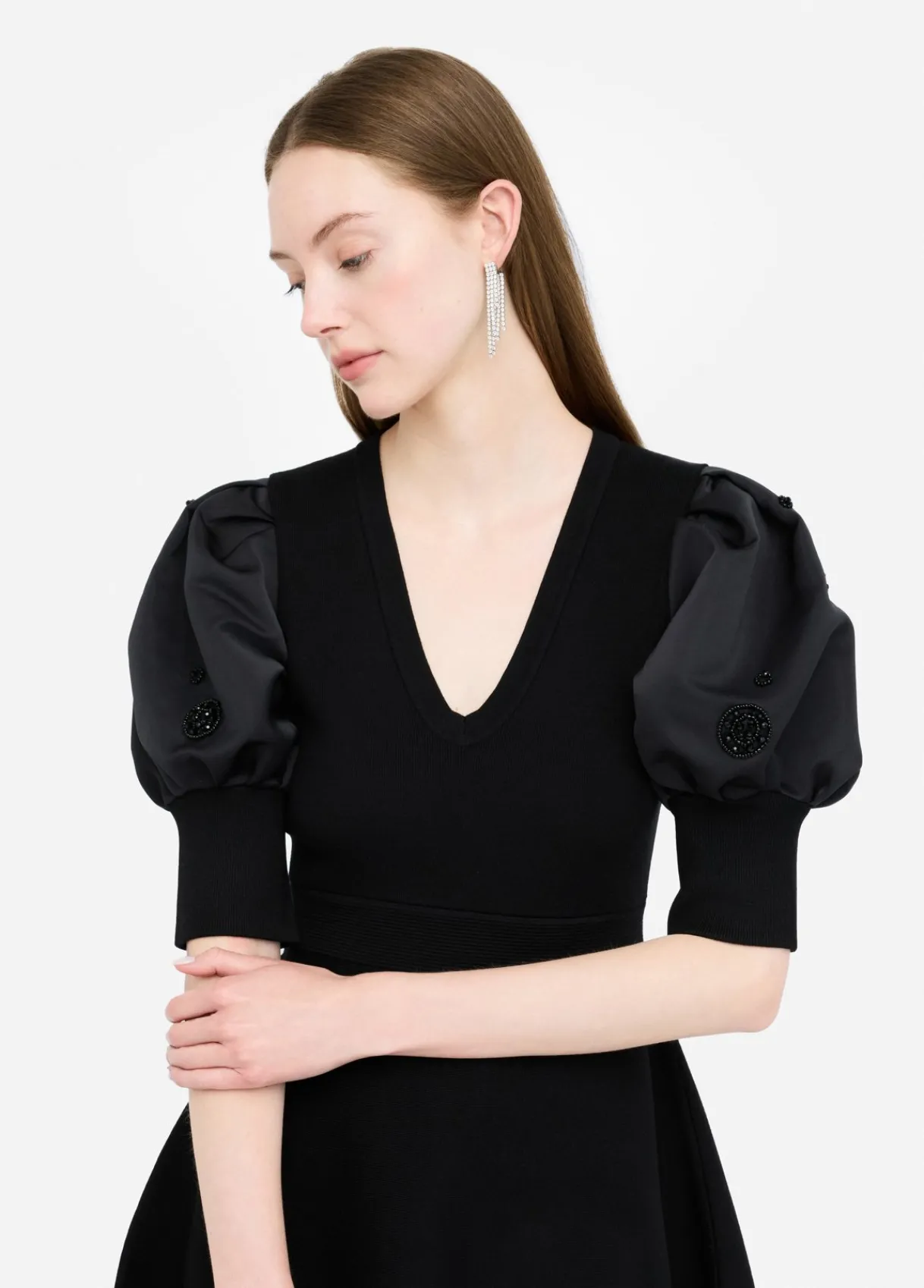Liu Jo Robe en maille avec manches ballon|Femme Robes