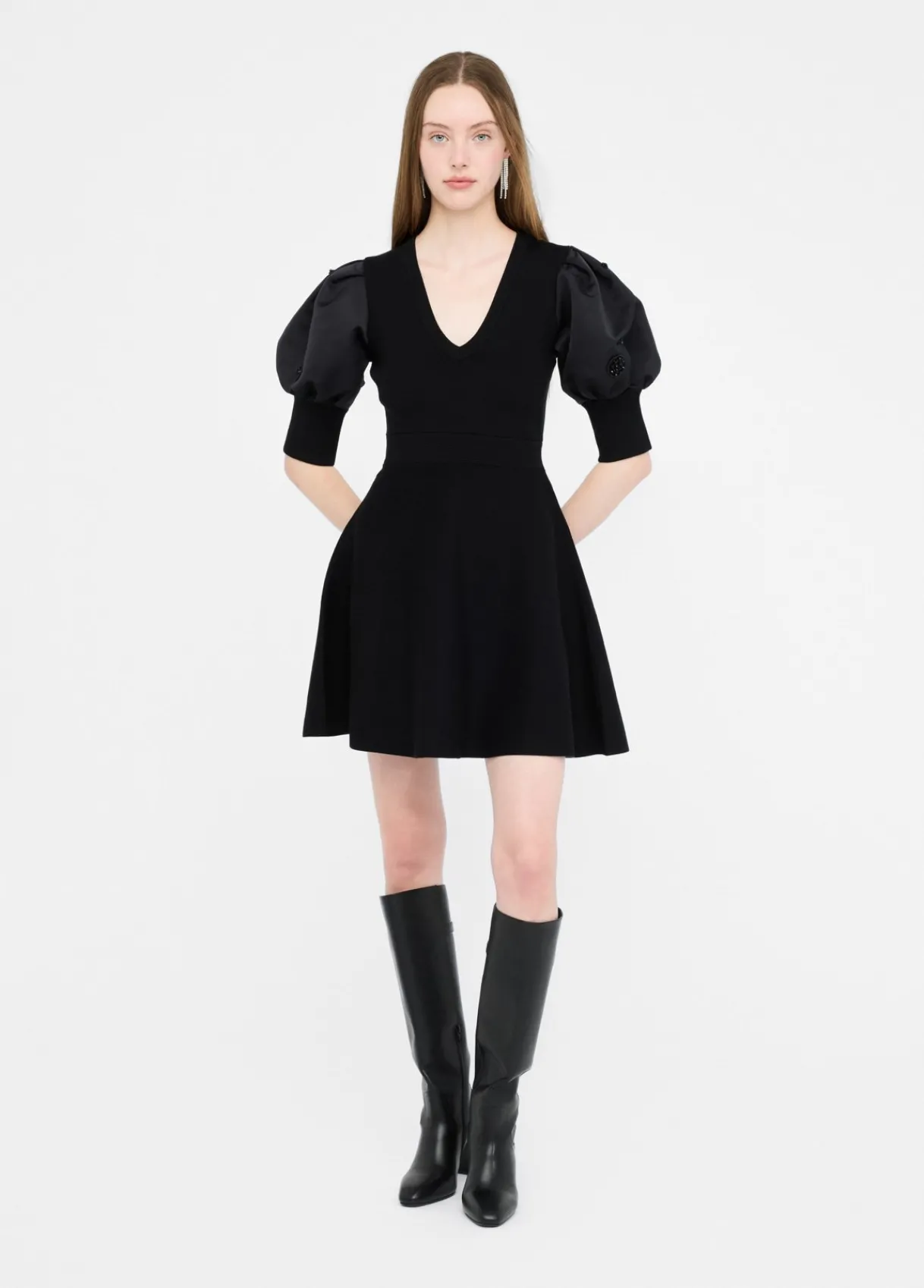 Liu Jo Robe en maille avec manches ballon|Femme Robes