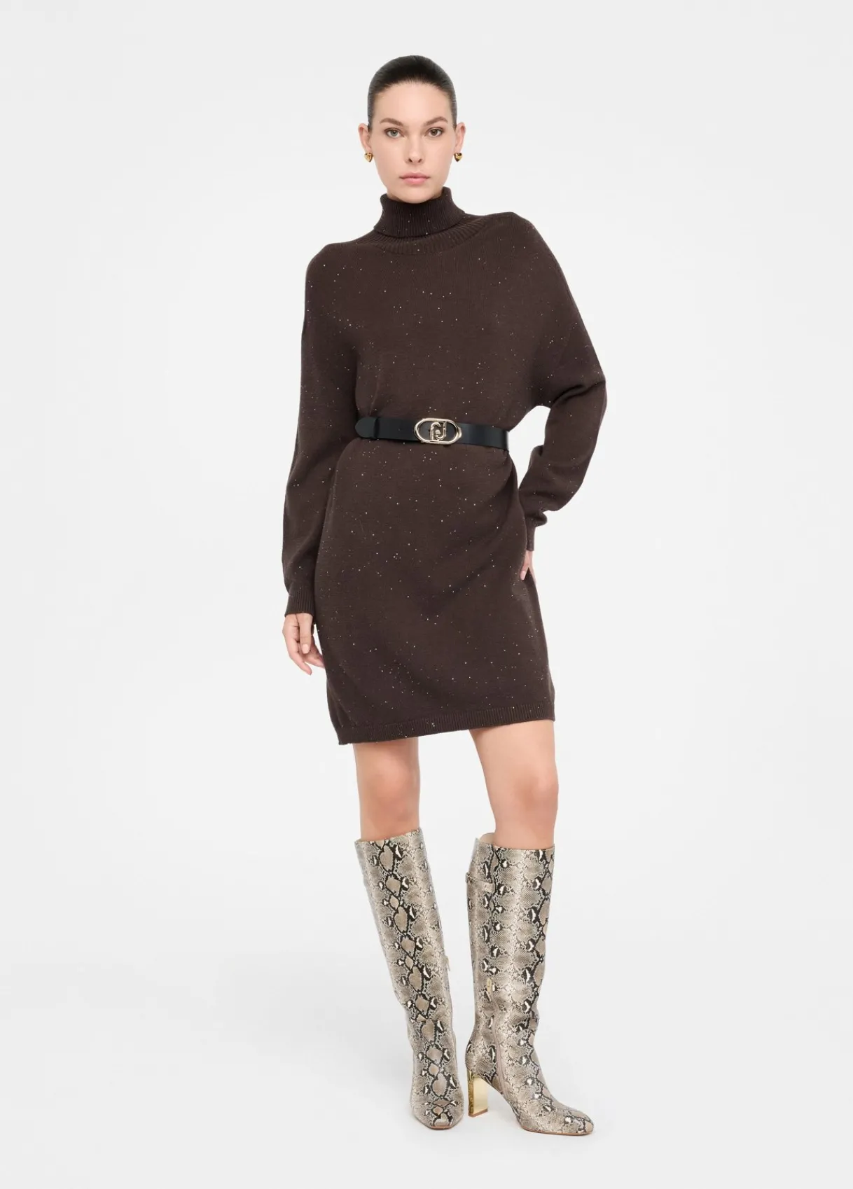 Liu Jo Robe en maille avec micro paillettes|Femme Robes