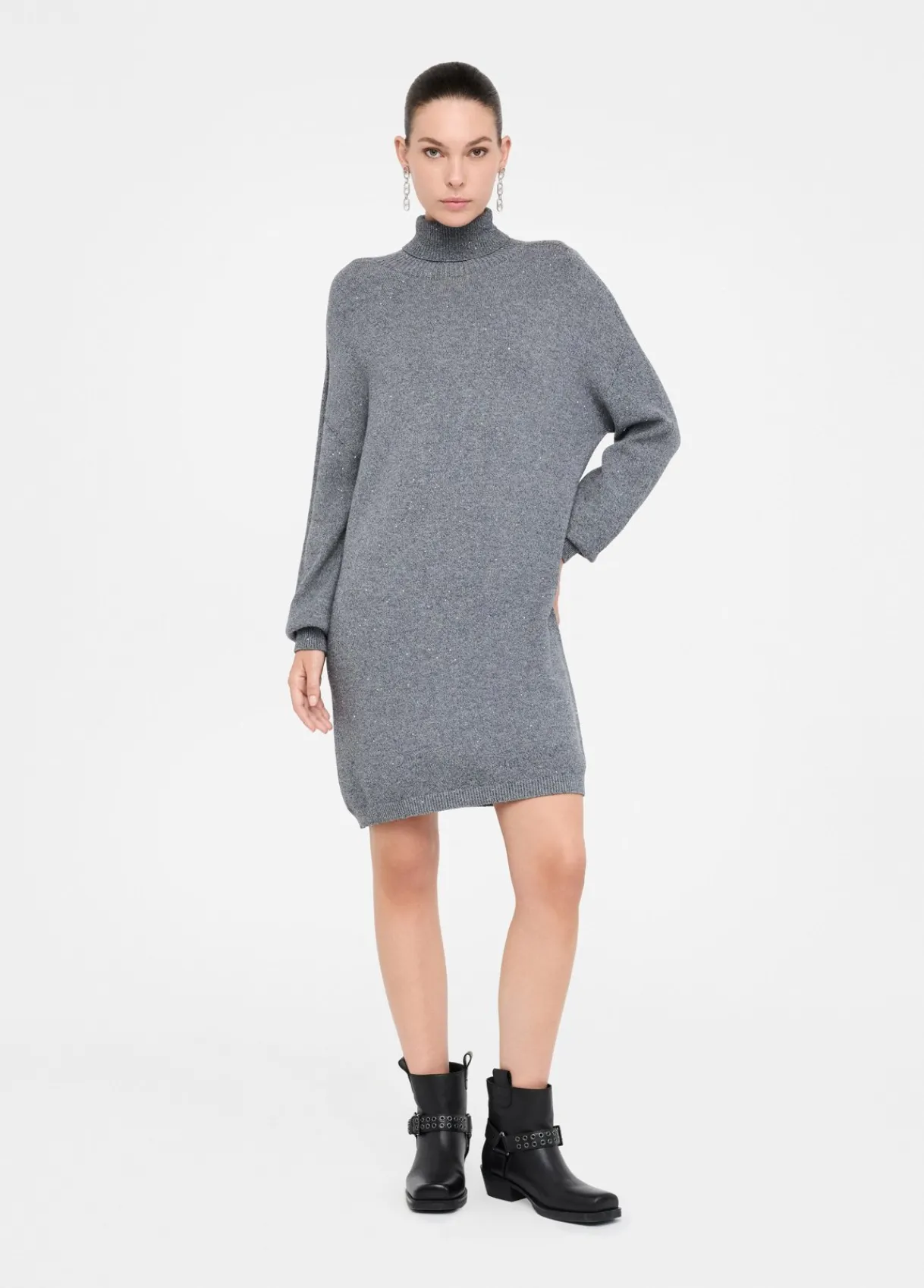 Liu Jo Robe en maille avec micro paillettes|Femme Robes