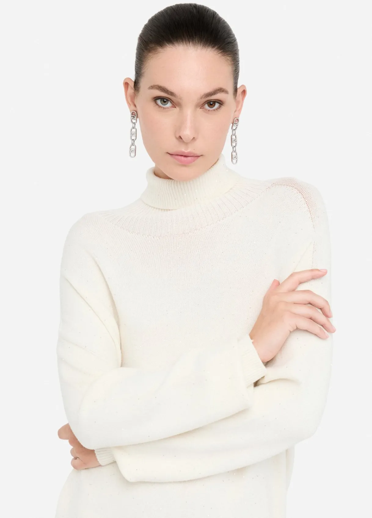 Liu Jo Robe en maille avec micro paillettes|Femme Robes