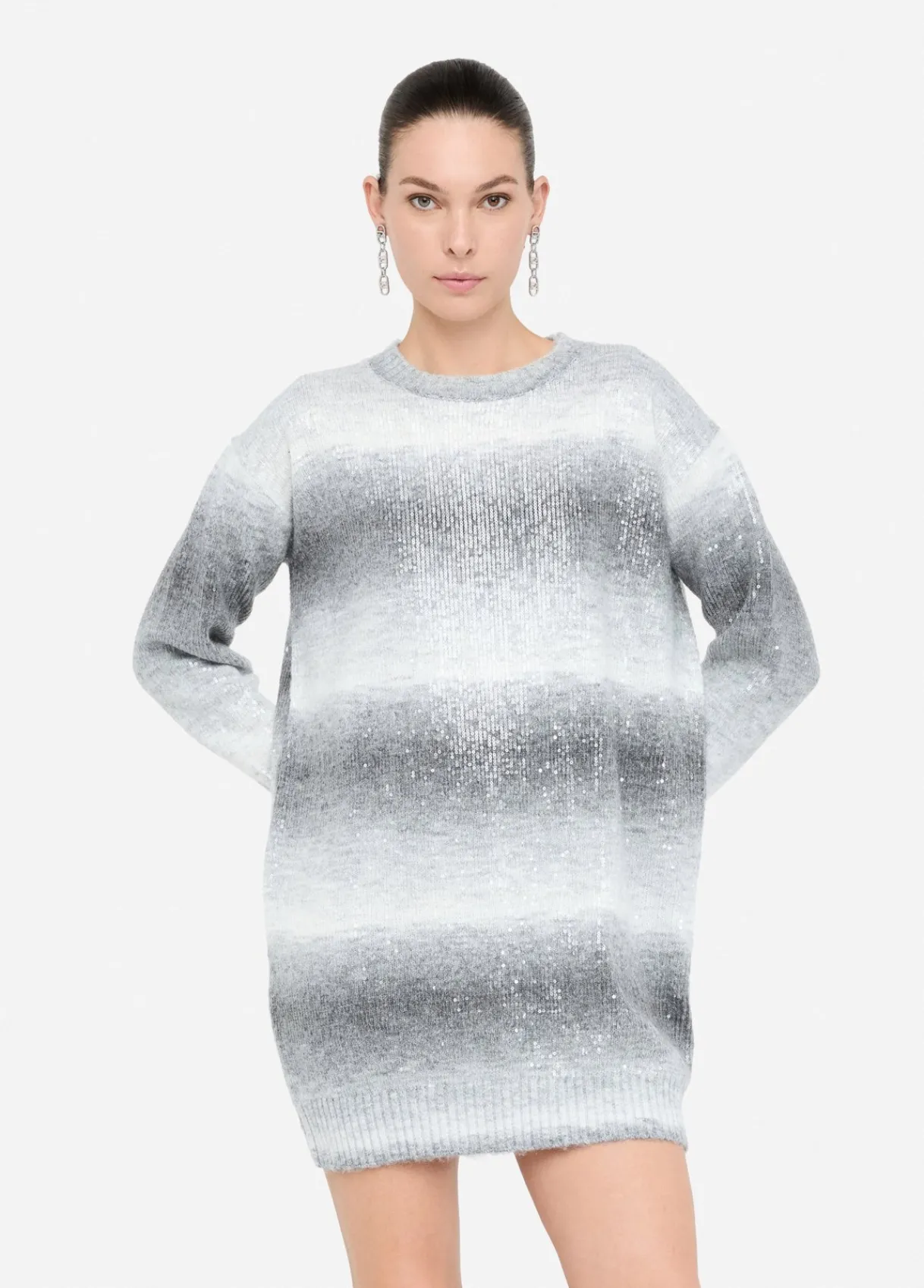 Liu Jo Robe en maille avec paillettes|Femme Robes