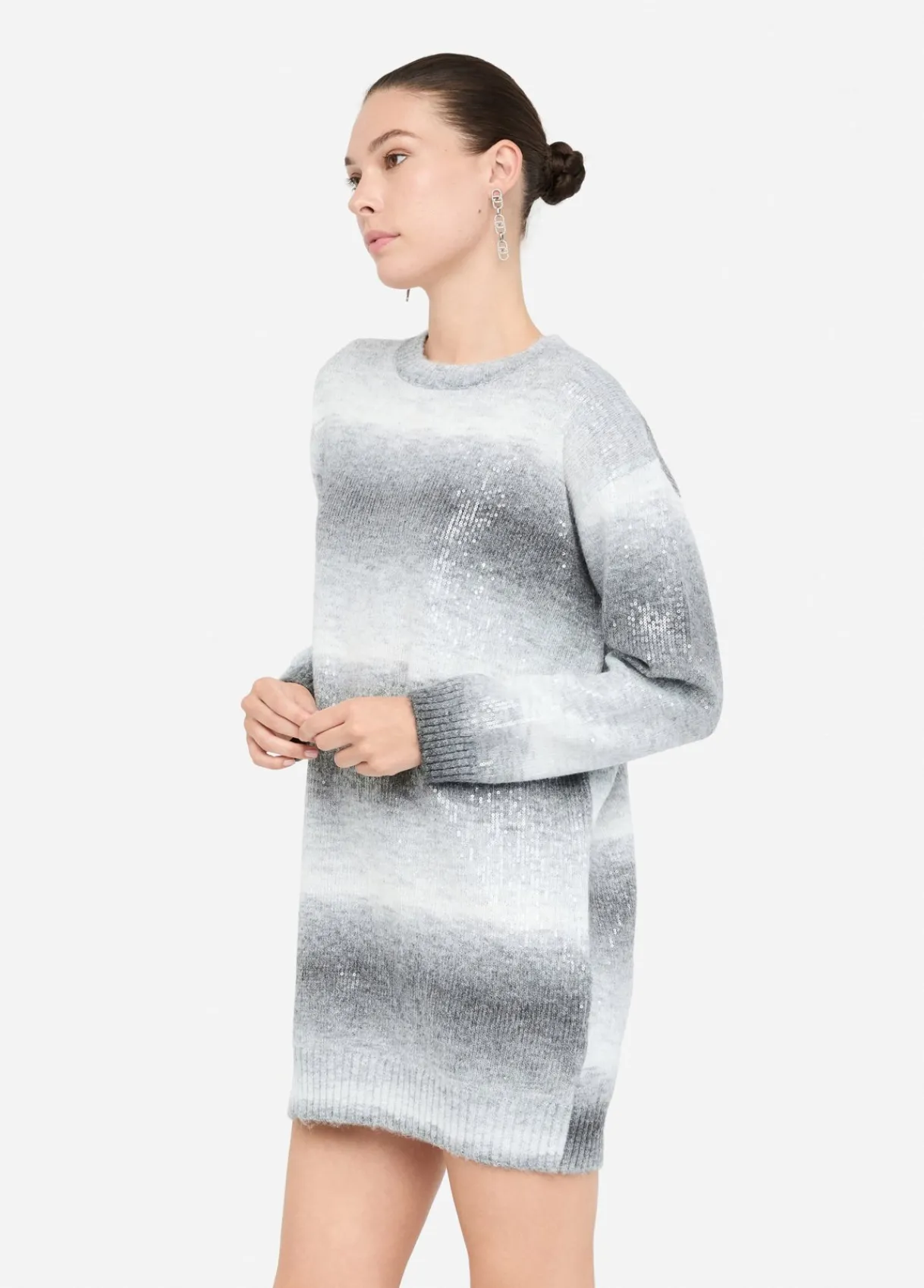Liu Jo Robe en maille avec paillettes|Femme Robes