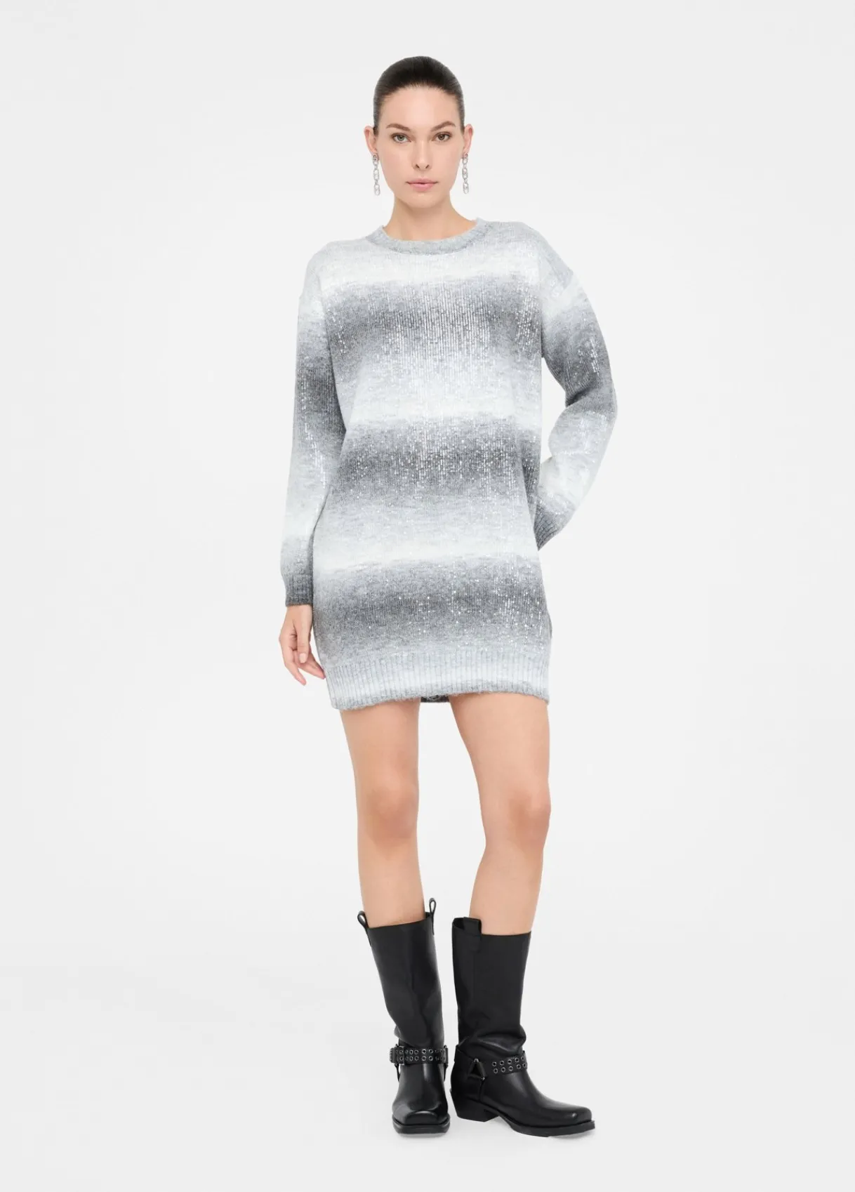 Liu Jo Robe en maille avec paillettes|Femme Robes
