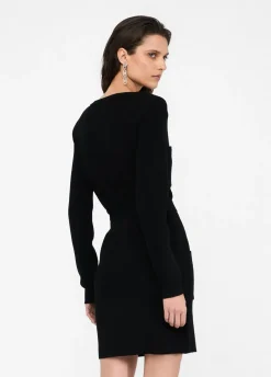 Liu Jo Robe en maille avec épaulettes|Femme Mailles|Robes