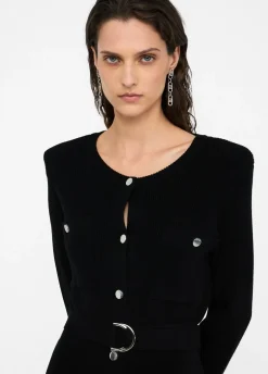 Liu Jo Robe en maille avec épaulettes|Femme Mailles|Robes