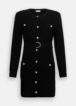 Liu Jo Robe en maille avec épaulettes|Femme Mailles|Robes