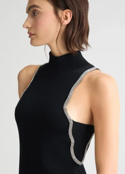 Liu Jo Robe en maille avec strass|Femme Robes