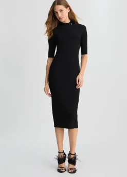 Liu Jo Robe en maille découpée|Femme Mailles|Robes