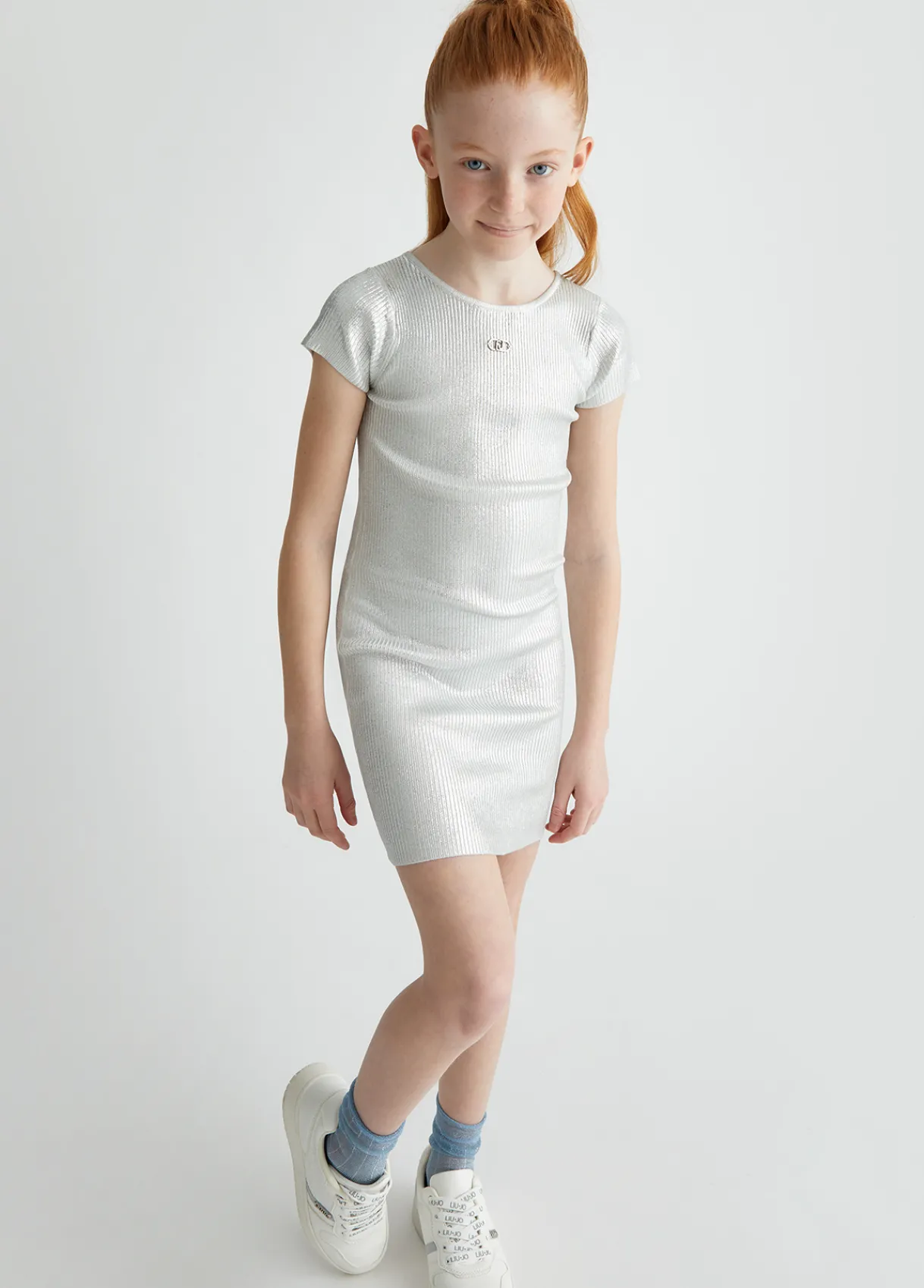 Liu Jo Robe en maille Lurex®|Enfant Robes & Combinaisons