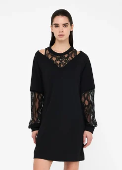 Liu Jo Robe en molleton avec dentelle|Femme Vêtements De Sport|Robes