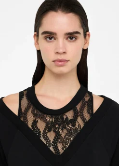 Liu Jo Robe en molleton avec dentelle|Femme Vêtements De Sport|Robes
