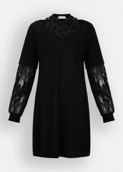 Liu Jo Robe en molleton avec dentelle|Femme Vêtements De Sport|Robes
