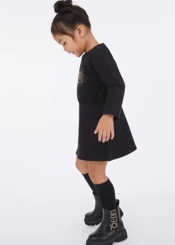 Liu Jo Robe en molleton avec logo et strass|Enfant Robes & Combinaisons