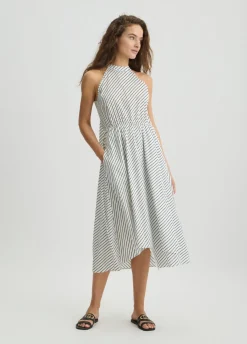 Liu Jo Robe en popeline à rayures|Femme Mode Plage|Robes