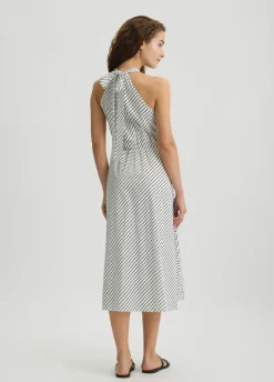 Liu Jo Robe en popeline à rayures|Femme Mode Plage|Robes