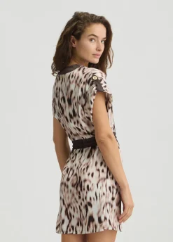 Liu Jo Robe en satin imprimé|Femme Vêtements De Sport|Robes