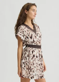 Liu Jo Robe en satin imprimé|Femme Vêtements De Sport|Robes