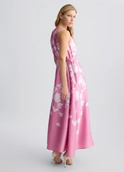 Liu Jo Robe en satin imprimé|Femme Cérémonie|Robes