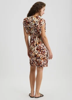 Liu Jo Robe en satin imprimé animal|Femme Mode Plage
