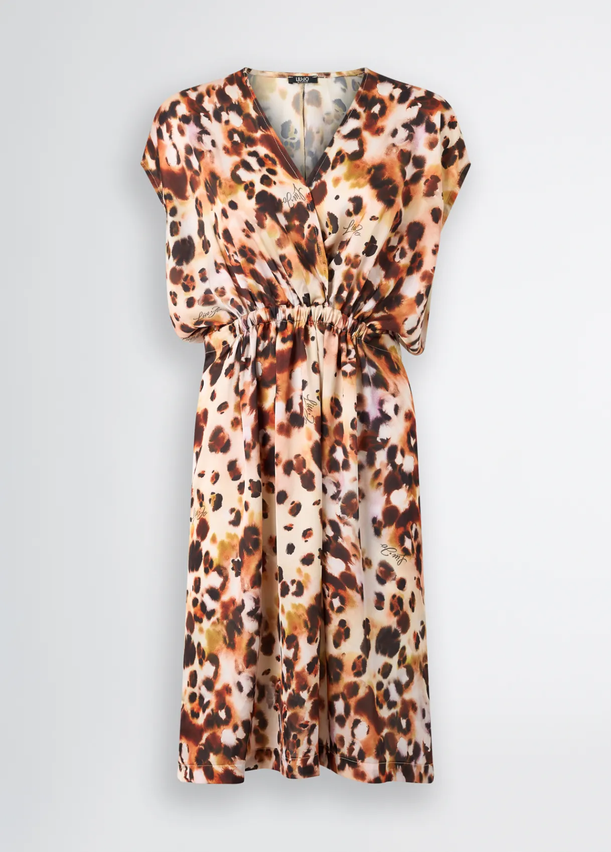 Liu Jo Robe en satin imprimé animal|Femme Mode Plage