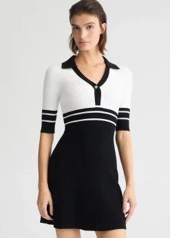 Liu Jo Robe en tricot à rayures|Femme Mailles|Robes