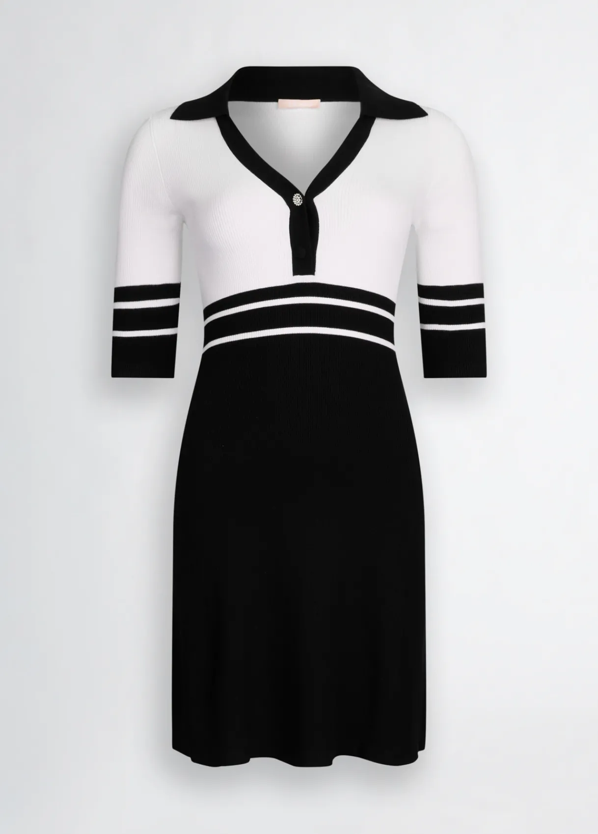Liu Jo Robe en tricot à rayures|Femme Mailles|Robes