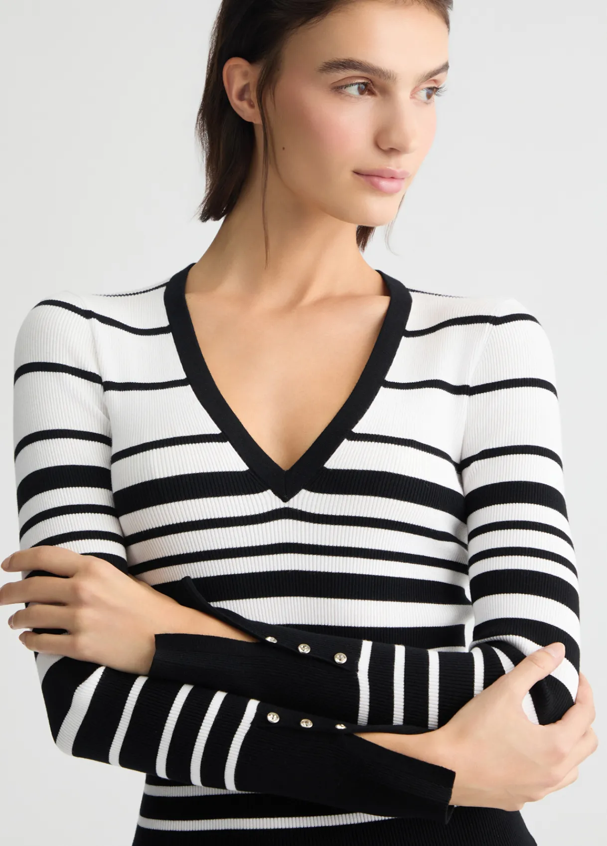 Liu Jo Robe en tricot à rayures|Femme Mailles|Robes
