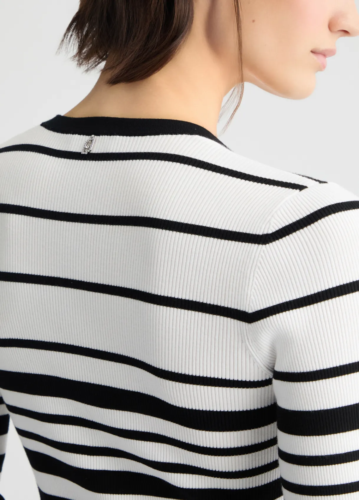 Liu Jo Robe en tricot à rayures|Femme Mailles|Robes