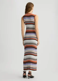 Liu Jo Robe en tricot à rayures|Femme Mailles|Robes