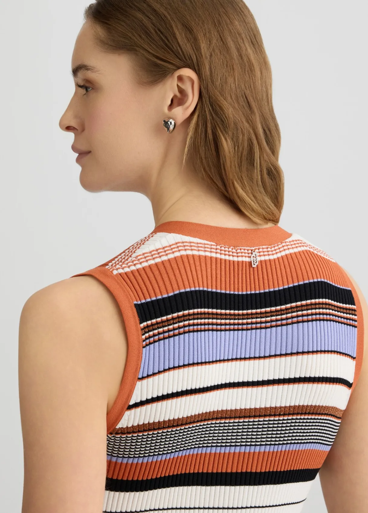 Liu Jo Robe en tricot à rayures|Femme Mailles|Robes