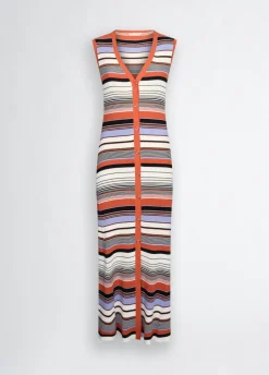 Liu Jo Robe en tricot à rayures|Femme Mailles|Robes