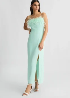 Liu Jo Robe élégante avec plumes|Femme Cérémonie|Robes