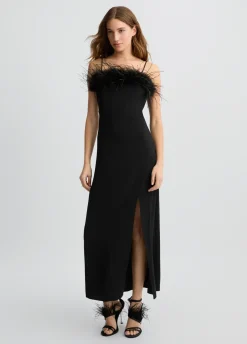 Liu Jo Robe élégante avec plumes|Femme Cérémonie|Robes