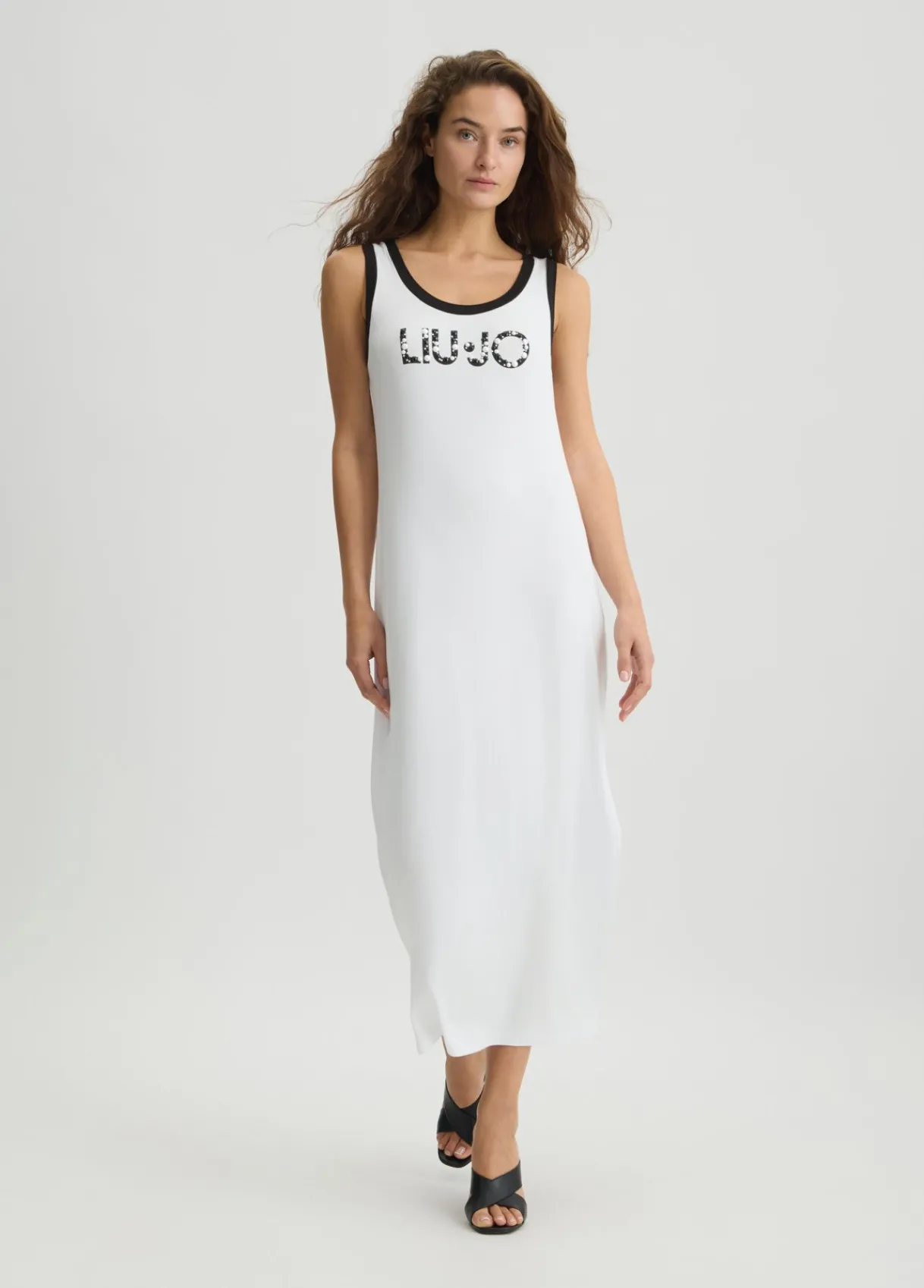 Liu Jo Robe longue avec logo|Femme Mode Plage|Robes
