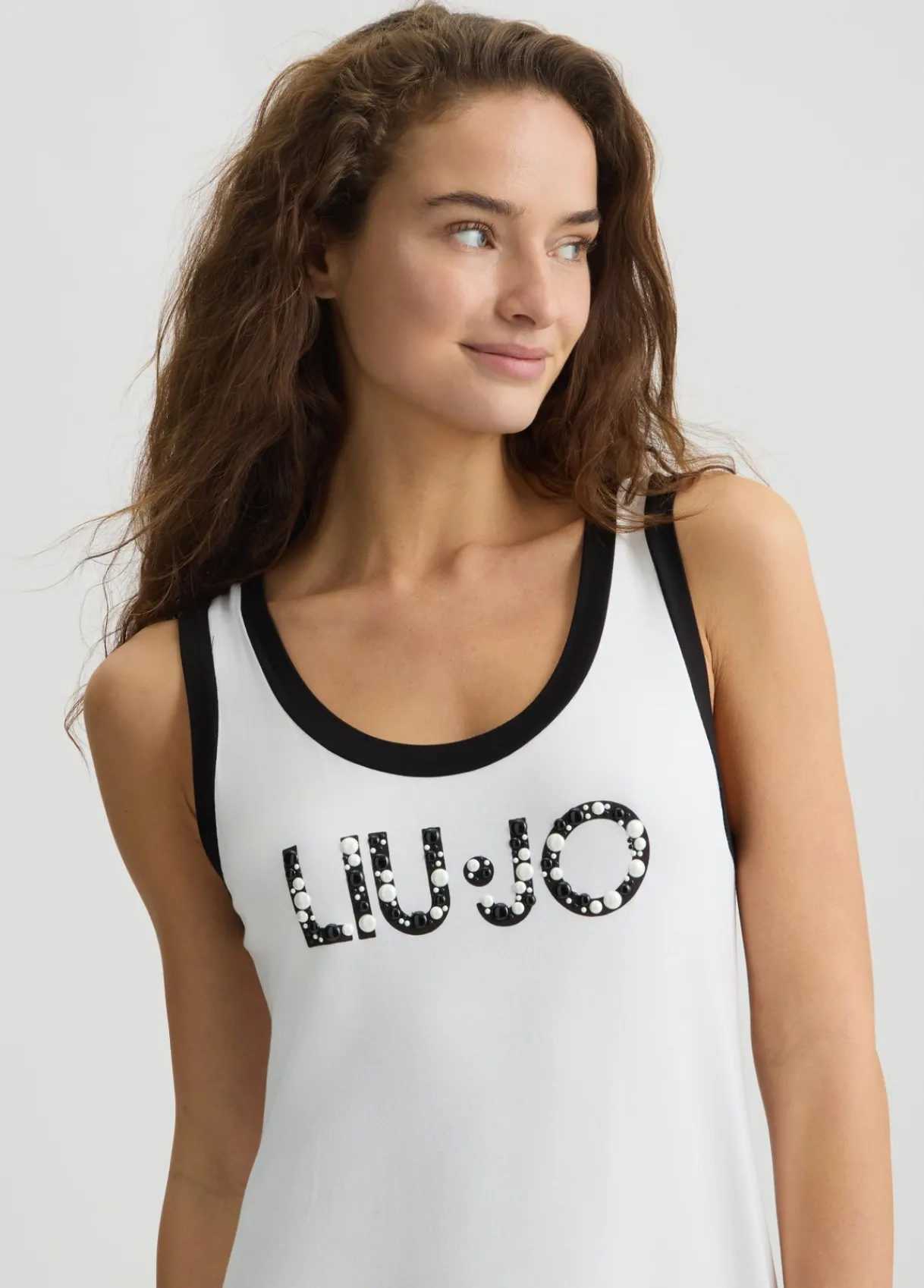 Liu Jo Robe longue avec logo|Femme Mode Plage|Robes