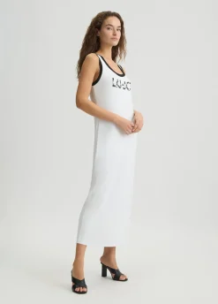 Liu Jo Robe longue avec logo|Femme Mode Plage|Robes