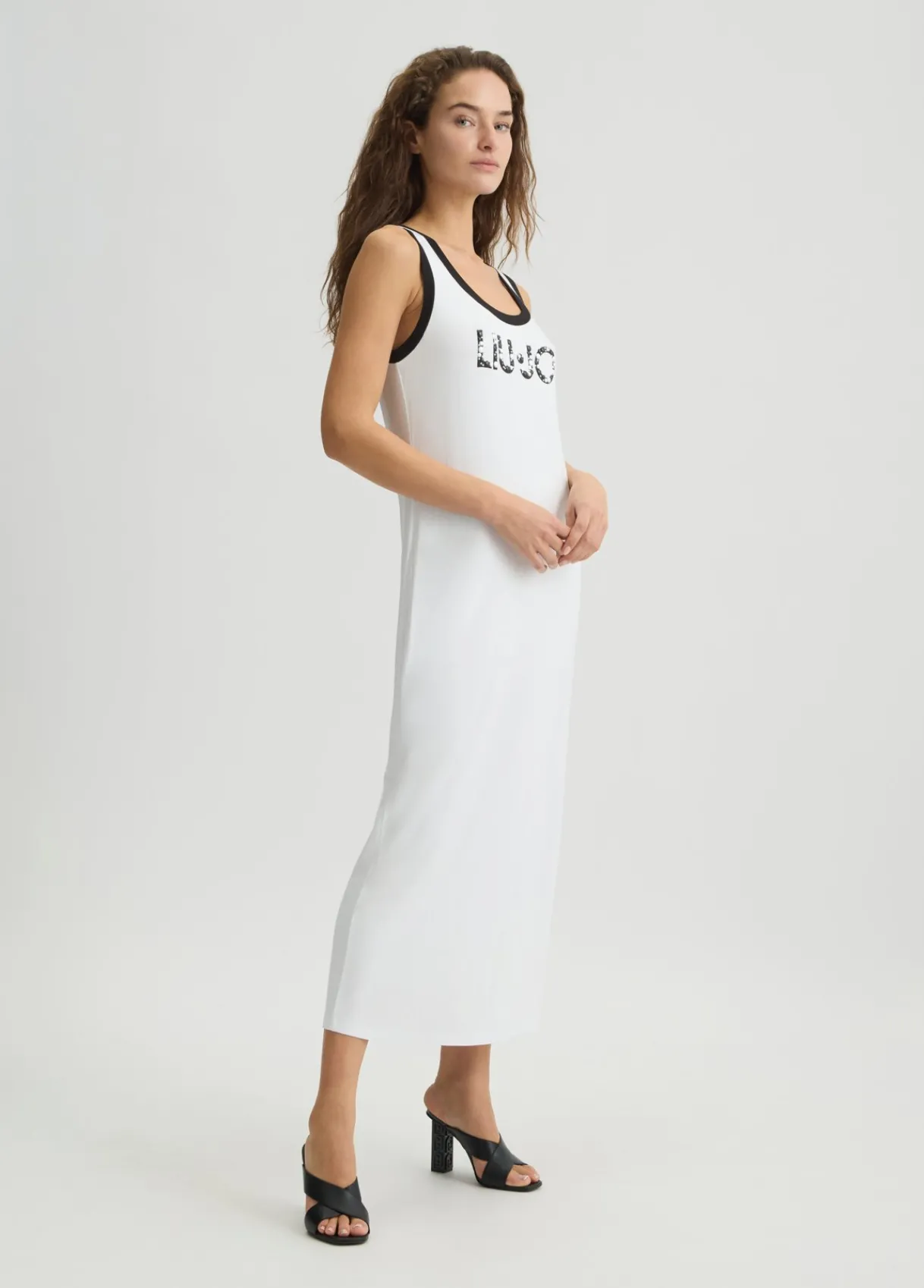 Liu Jo Robe longue avec logo|Femme Mode Plage|Robes