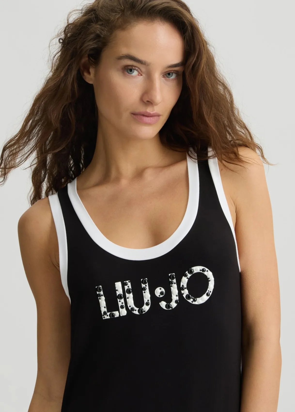 Liu Jo Robe longue avec logo|Femme Mode Plage|Robes