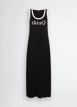 Liu Jo Robe longue avec logo|Femme Mode Plage|Robes