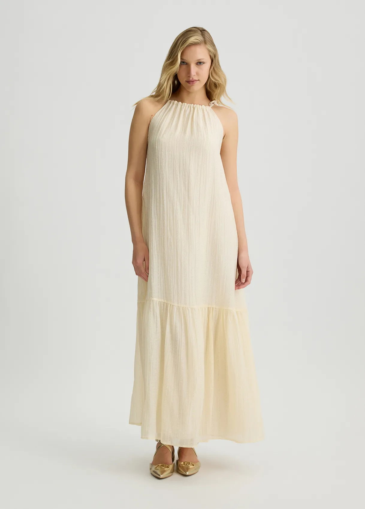 Liu Jo Robe longue avec volants|Femme Robes