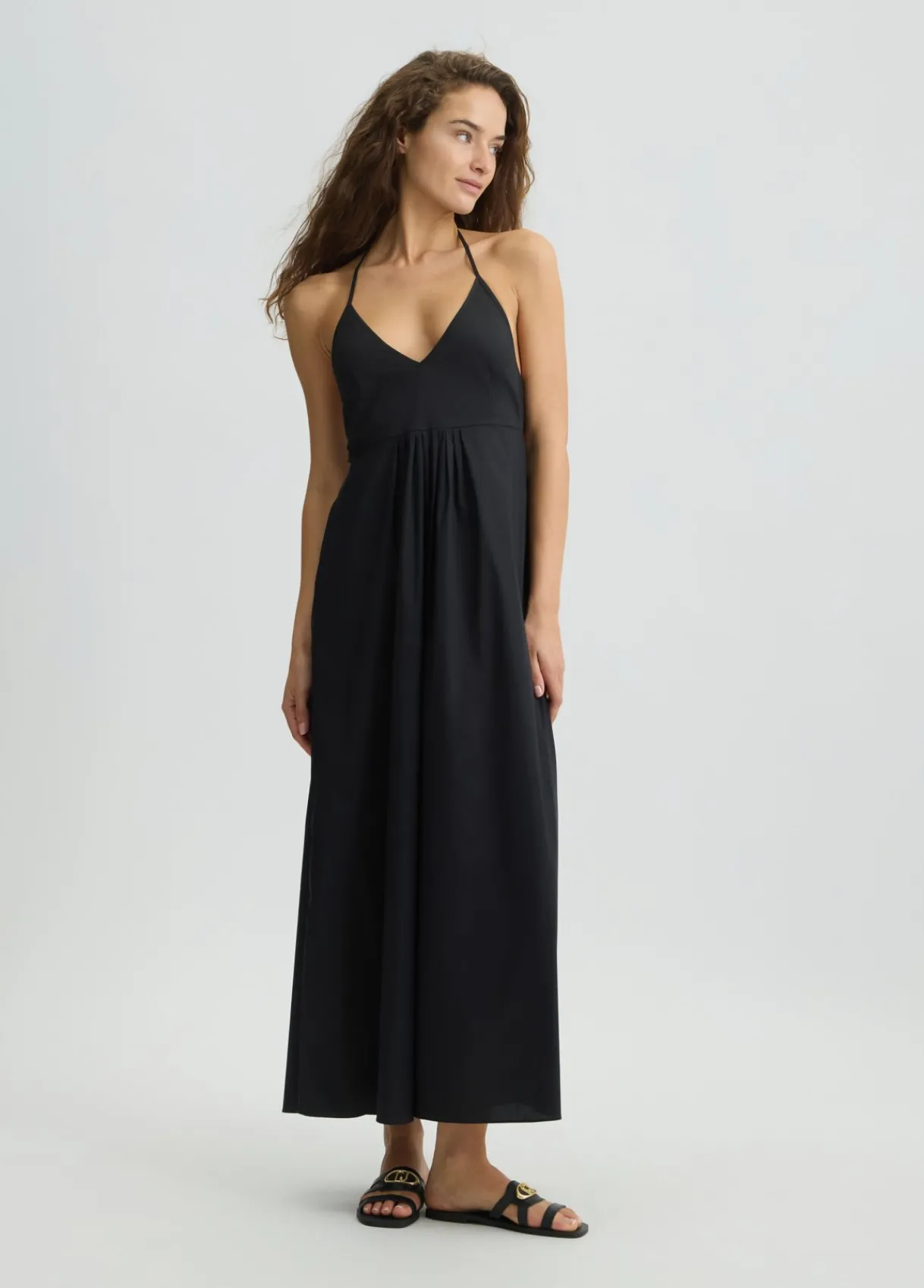 Liu Jo Robe longue en coton|Femme Mode Plage|Robes