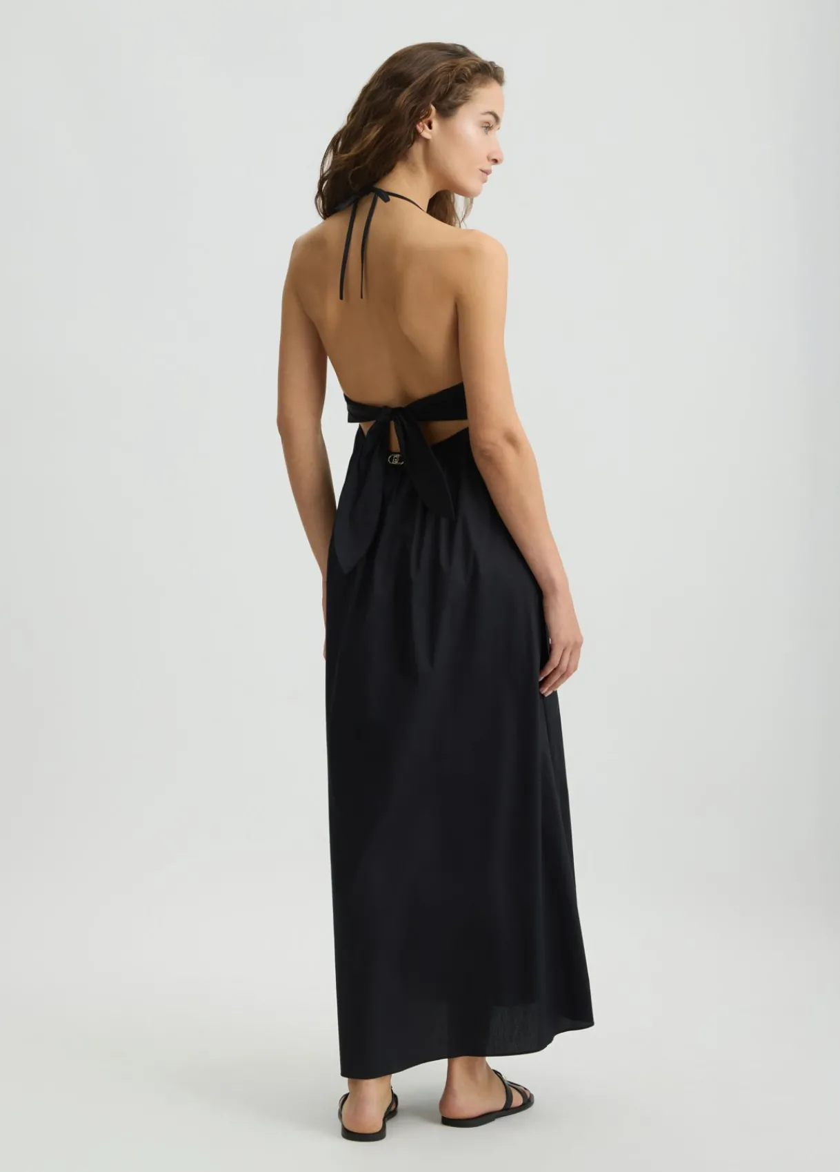 Liu Jo Robe longue en coton|Femme Mode Plage|Robes