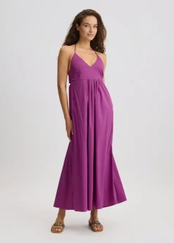 Liu Jo Robe longue en coton|Femme Mode Plage|Robes